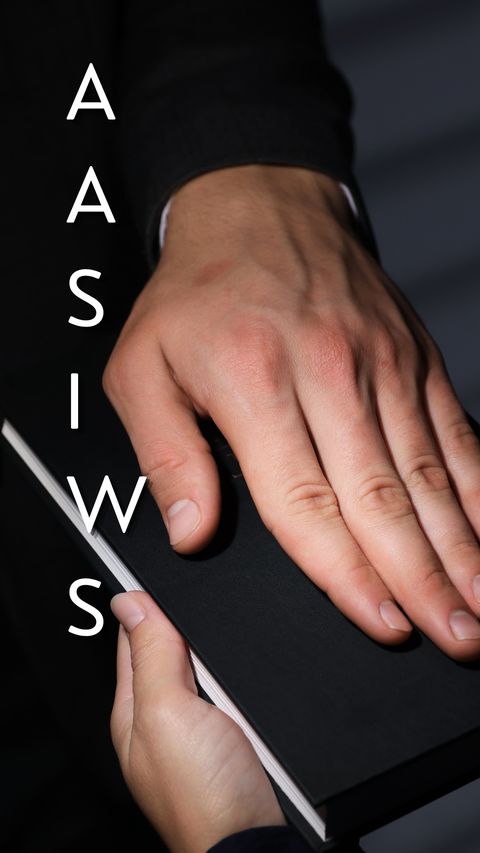 And Abraham Said, I Will Swear (Genesis 21:24) phone wallpaper, letters only