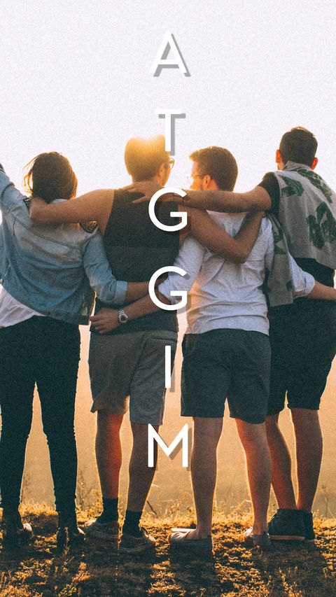 And They Glorified God In Me (Galatians 1:24) phone wallpaper, letters only