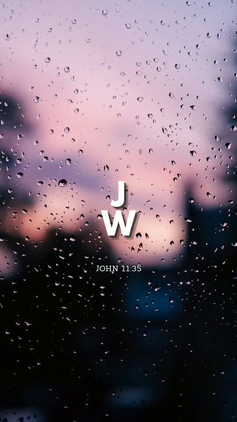 Jesus Wept (John 11:35) phone wallpaper, letters + reference
